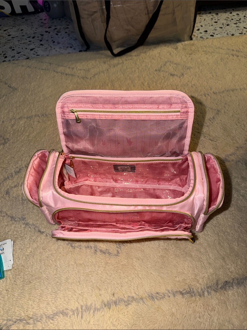 Lug Wicked Bubble Pink Quilted Cosmetic Bag - Picture 2 of 7